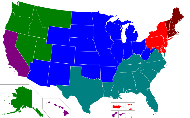 Regional accreditation by state