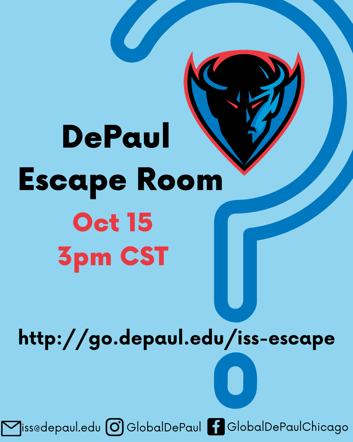 Virtual Escape Room Flyer