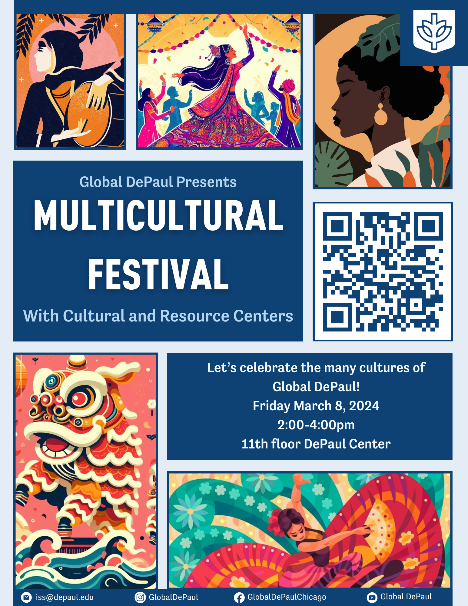 Winter 2024 Multicultural Festival Flyer