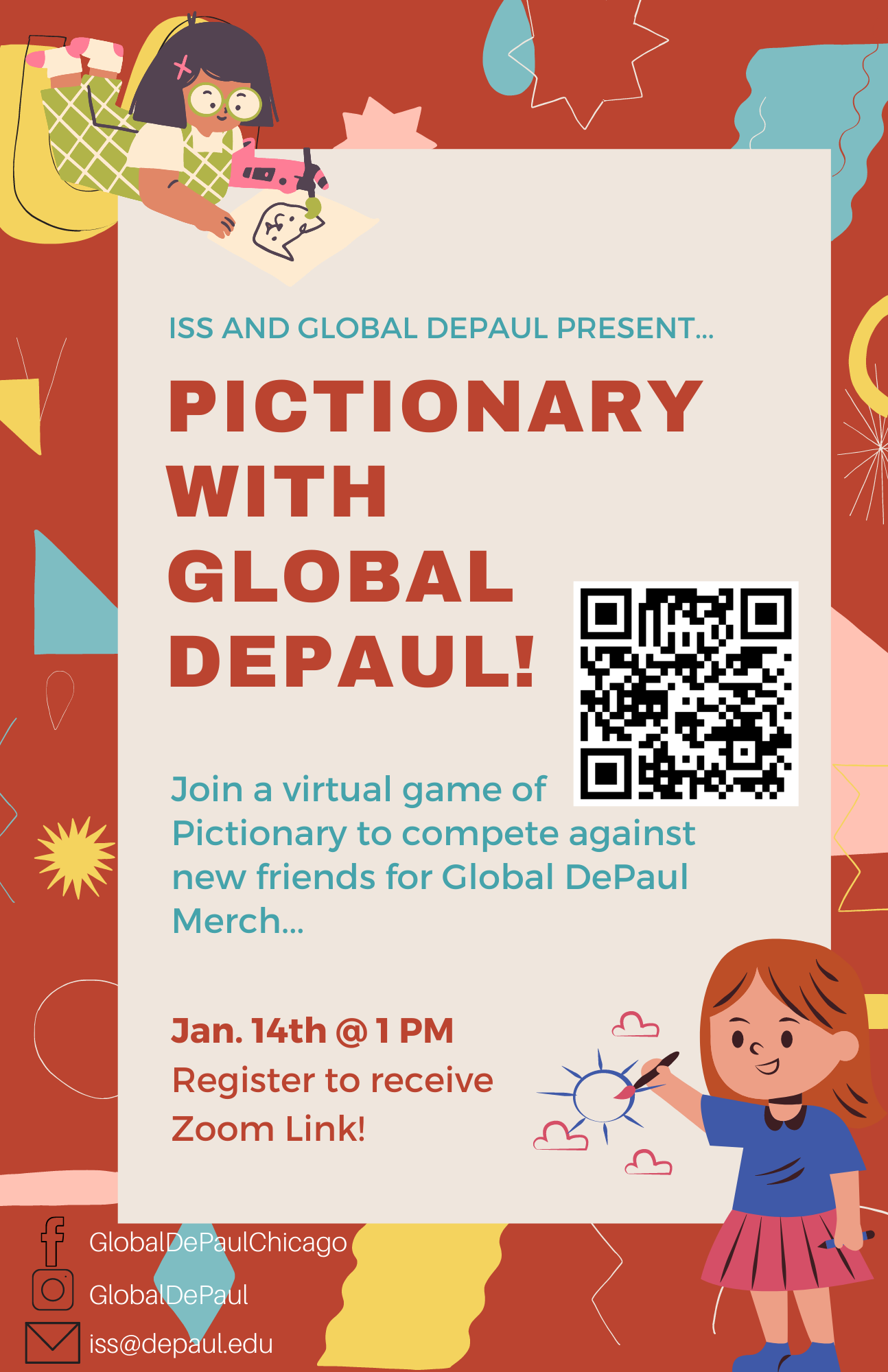 Join us for Pictionary on January 14th 2022 