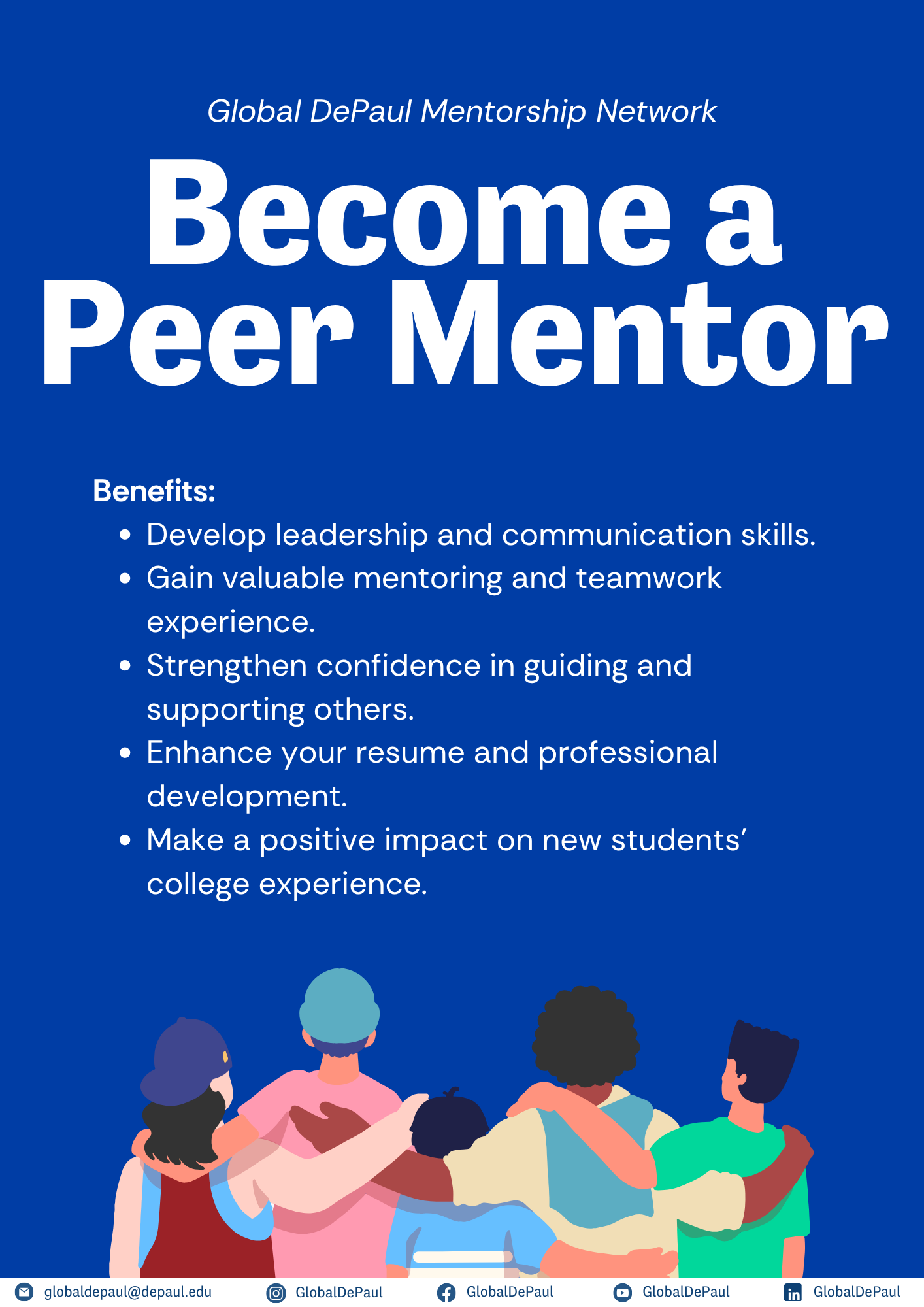 Become a Peer Mentor Flyer