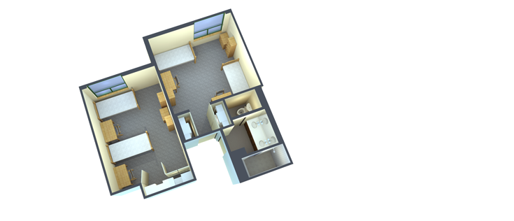 Floorplan: Suite-Double