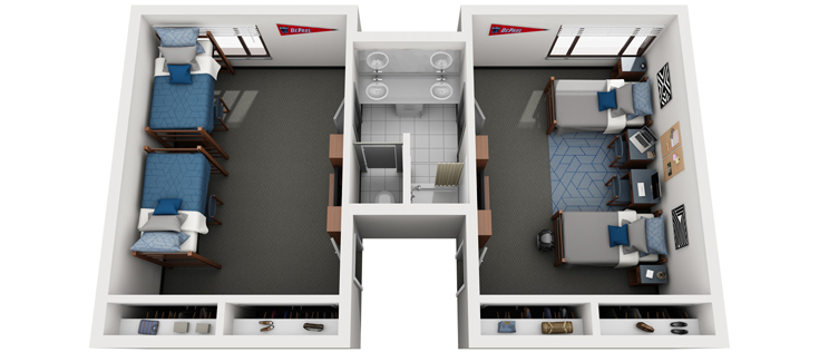 Floorplan: Double Suite