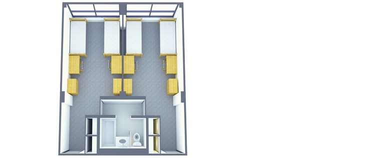Floorplan: Suite-Double