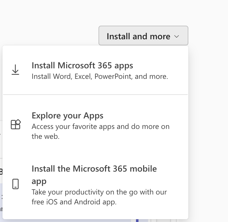 install and more button screenshot