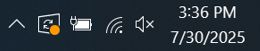 onedrive icon on taskbar