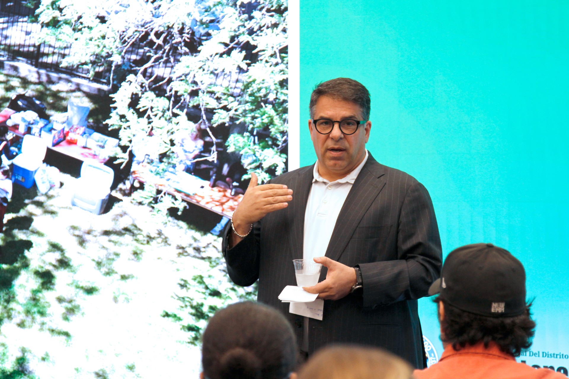 President Rob presenting at the SPARK Center at DePaul University