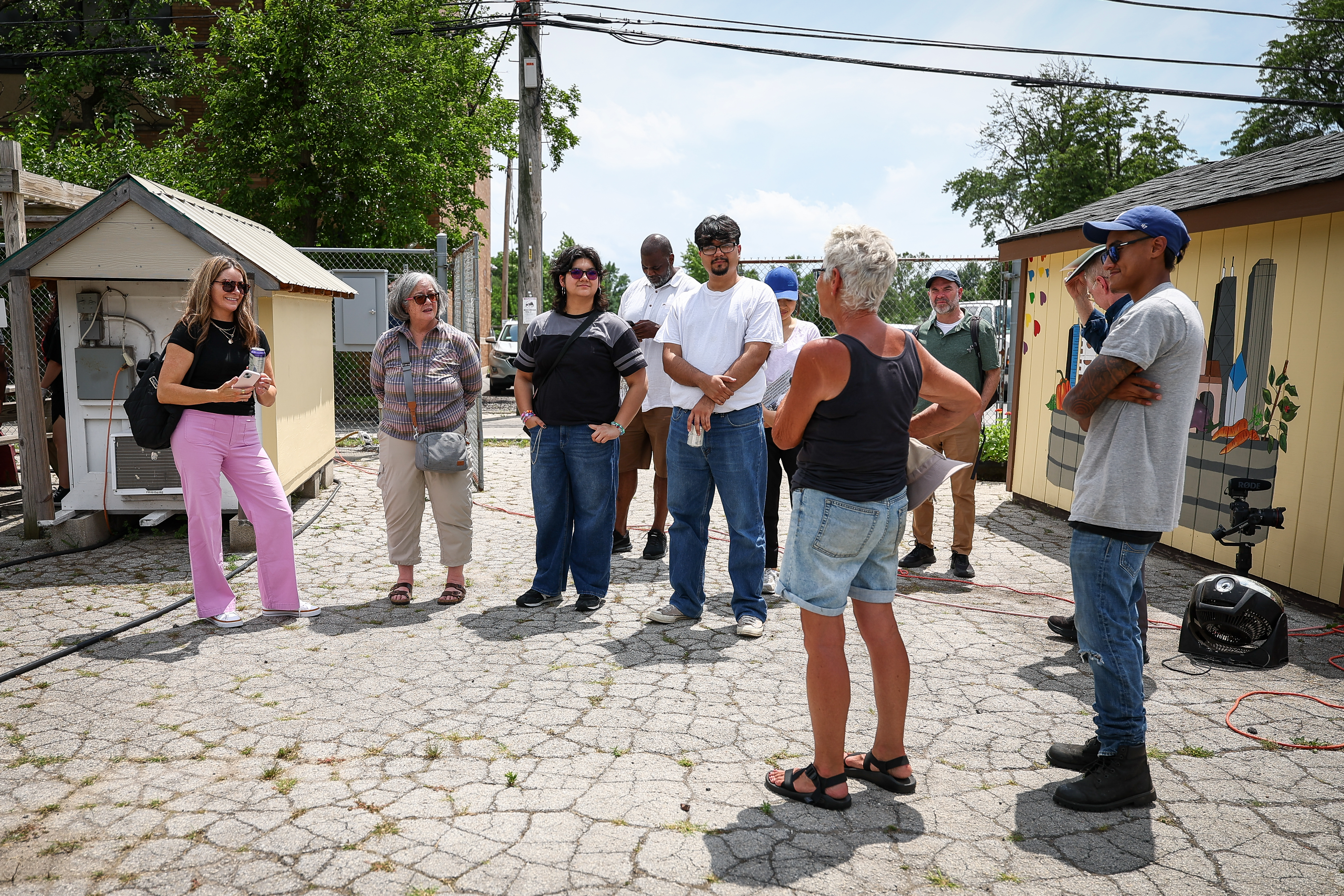 Ambassadors visit a site in Chicago