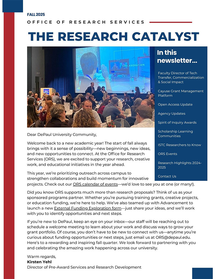 ORS Fall 2025 Newsletter