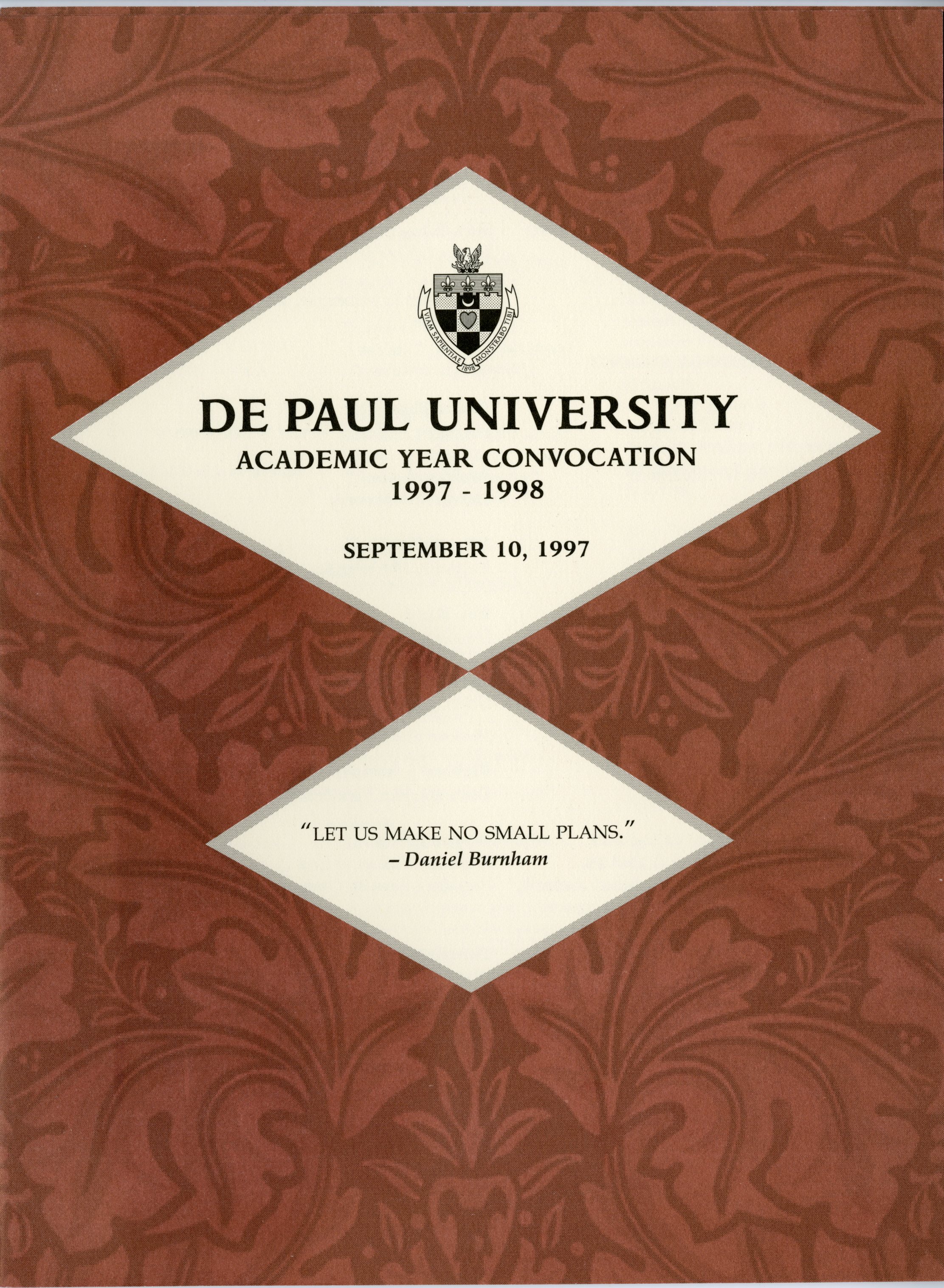 1997 Convocation Program
