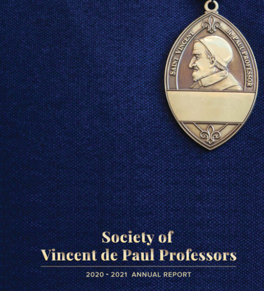Society Vincent DePaul Professors Annual Report 2020-2021 Cover