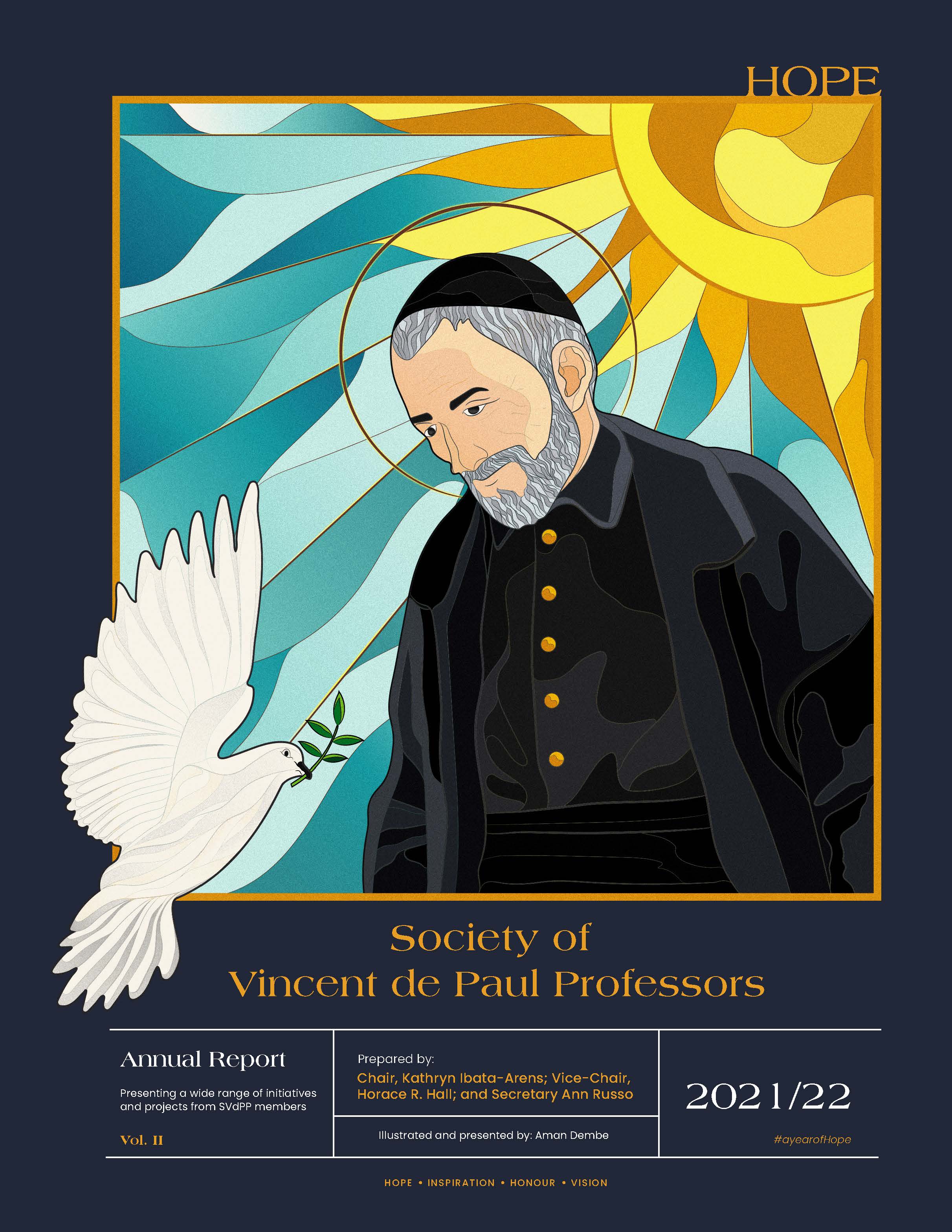 Society Vincent DePaul Professors Annual Report 2020-2021 Cover