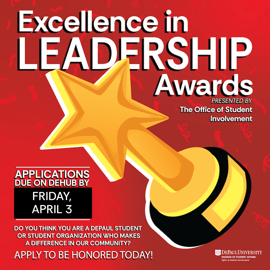 Excellence in Leadership Awards Nominations, April 4