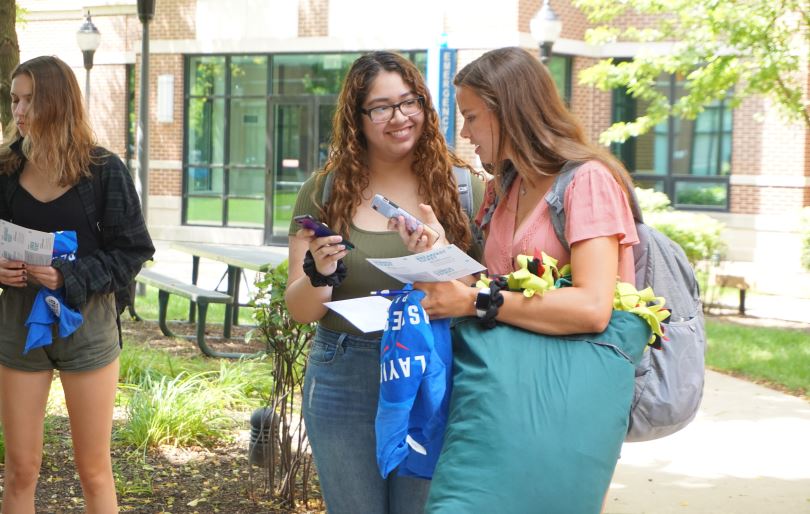 Students on move-in day.