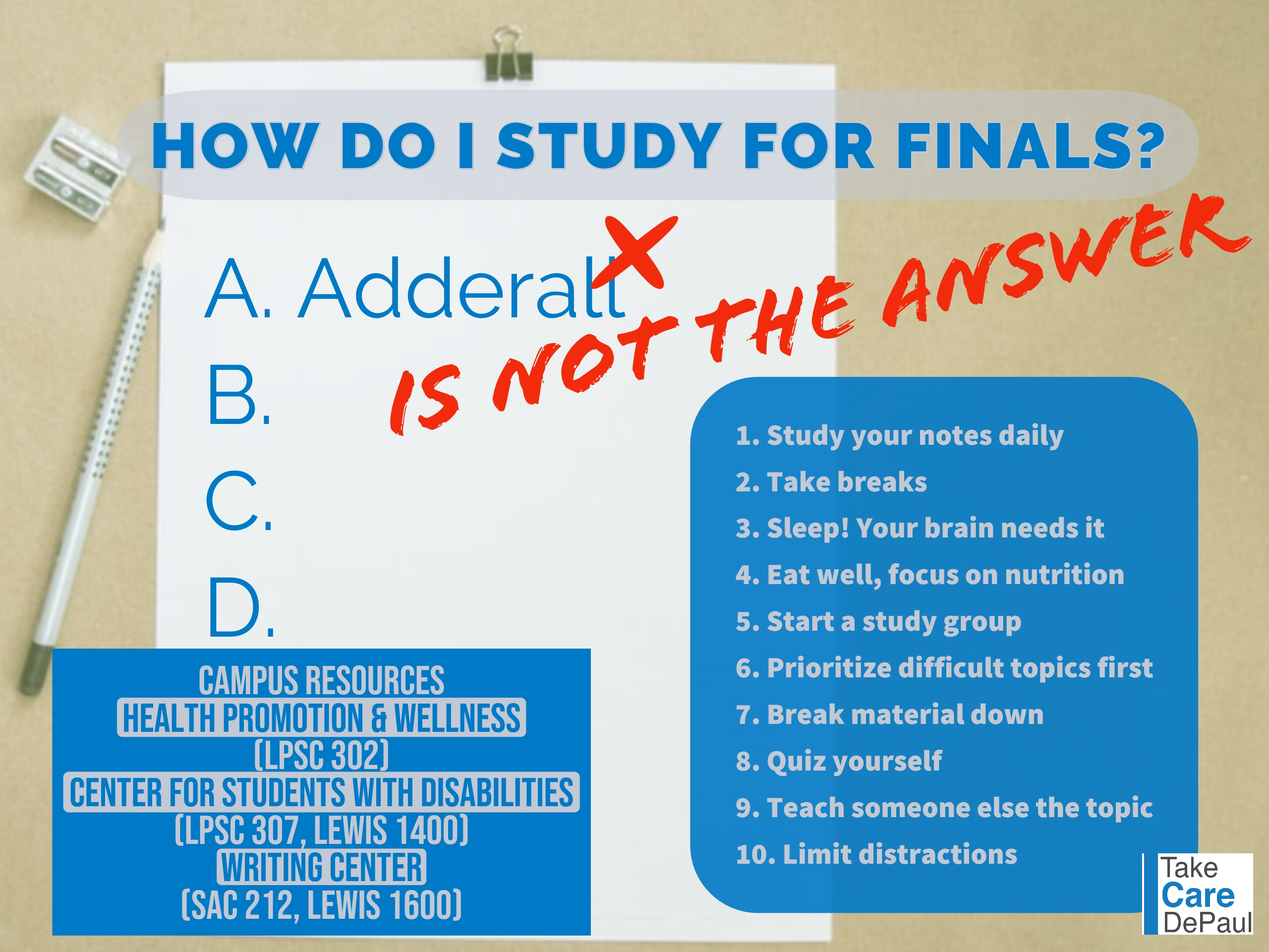 taking thesis with adderall