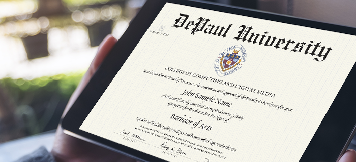 Picture of diploma